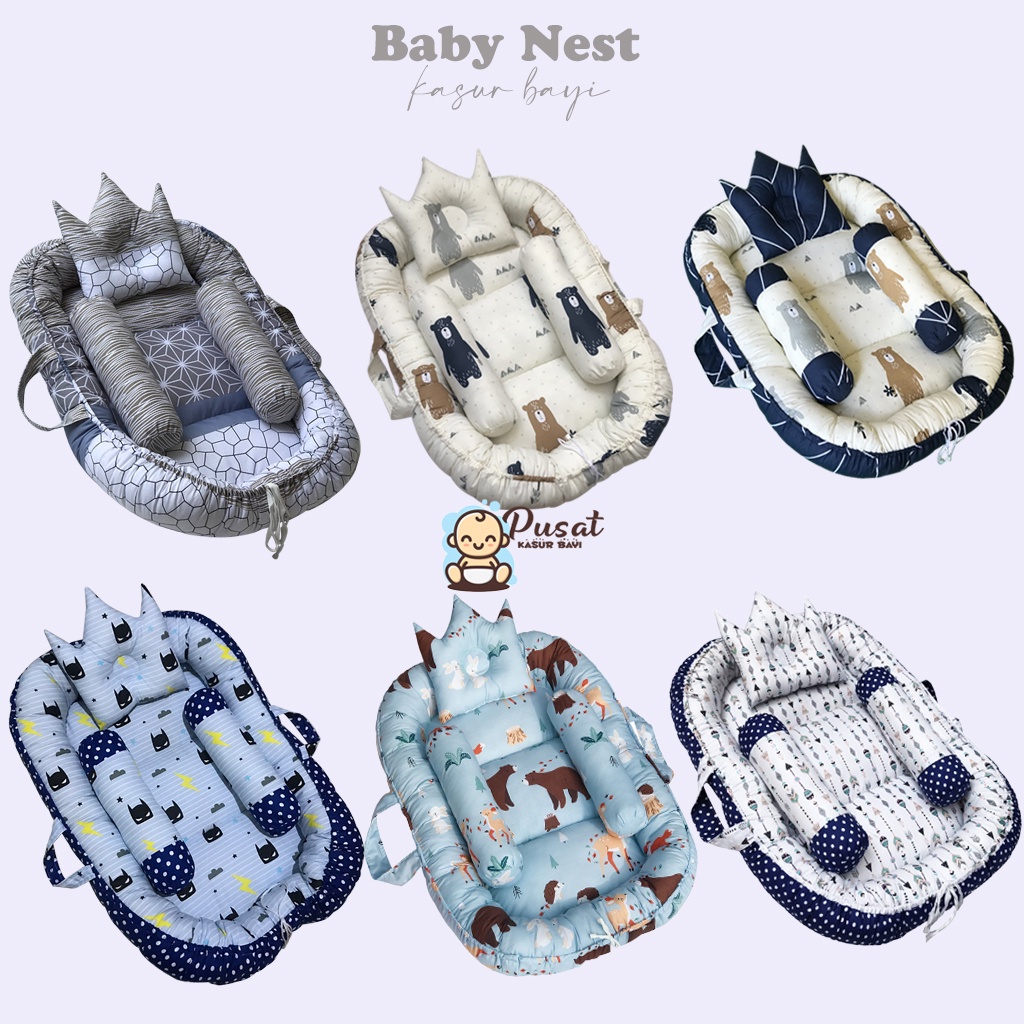 [Kasur Bayi] Baby Nest Premium Motif  (Classic &amp; Fun Series) babynest lucu kasur tidur bayi baby bed SLEEPING BABY