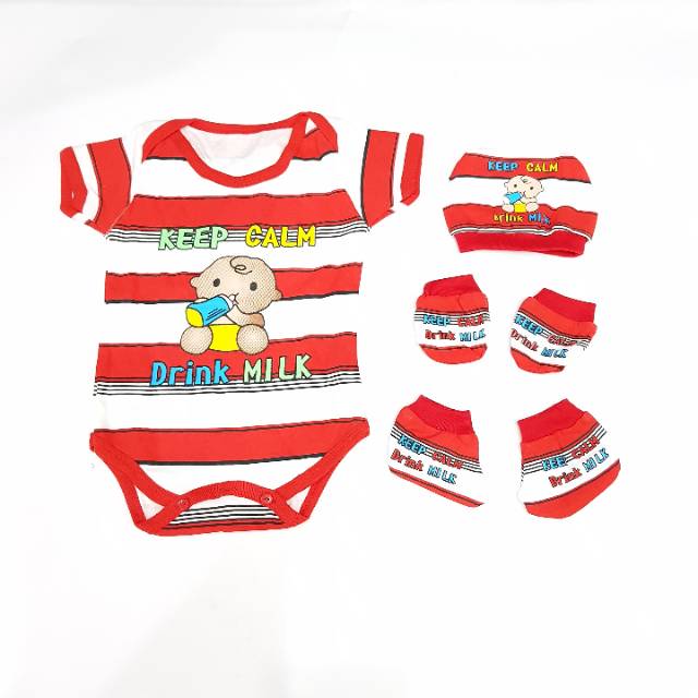 BAJU SET LAHIRAN BABY Gift Set Newborn Paket Lahiran Kado Lahiran Baby Keep calm