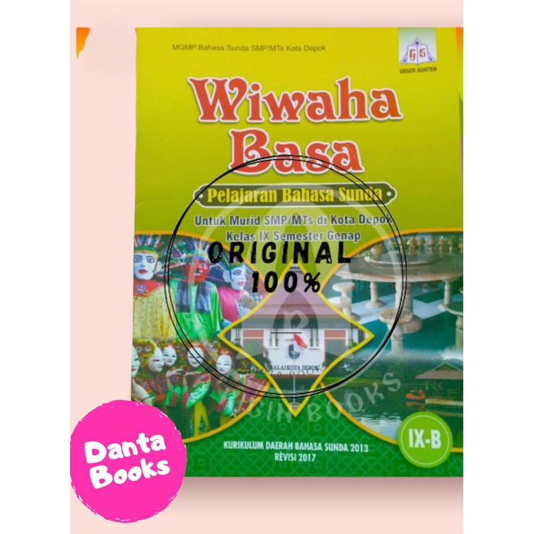Buku Wiwaha Basa SMP Kelas IX Semester Genap- Bahasa Sunda Geger Sunten SMP Kelas 9/ SMP Kelas 3 Sem