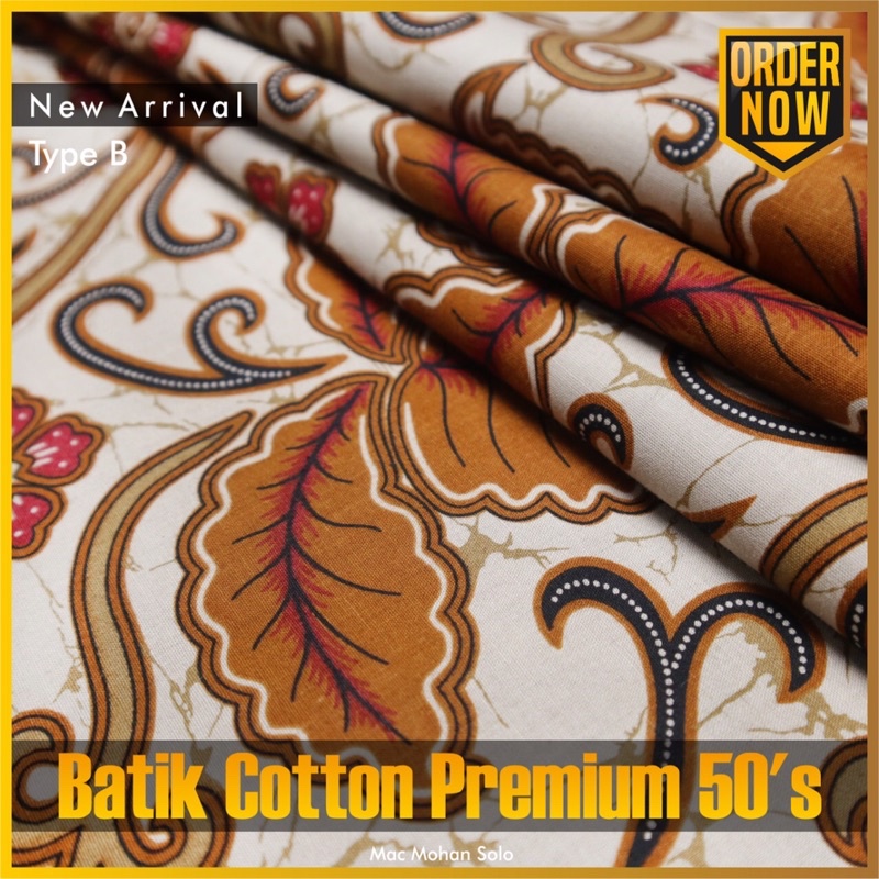 [NEW ARRIVAL] BATIK COTTON PREMIUM 50 ‘ s KAIN BATIK KATUN DENGAN DESIGN TERBARU UNTUK SARIMBITAN KEMEJA GAMIS ROK BAWAHAN KEBAYA PER 0.5M BY MACMOHAN