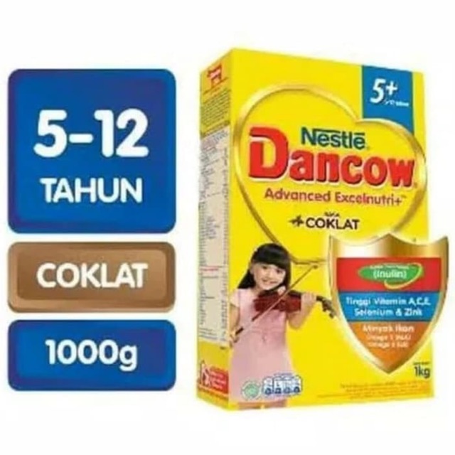 Dancow 5+ Coklat Madu Box 1000 gr