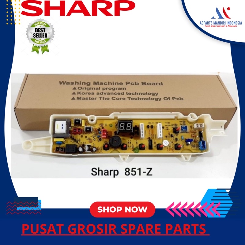 modul pcb mesin cuci sharp ES-950P-GY (851Z / SH 03)