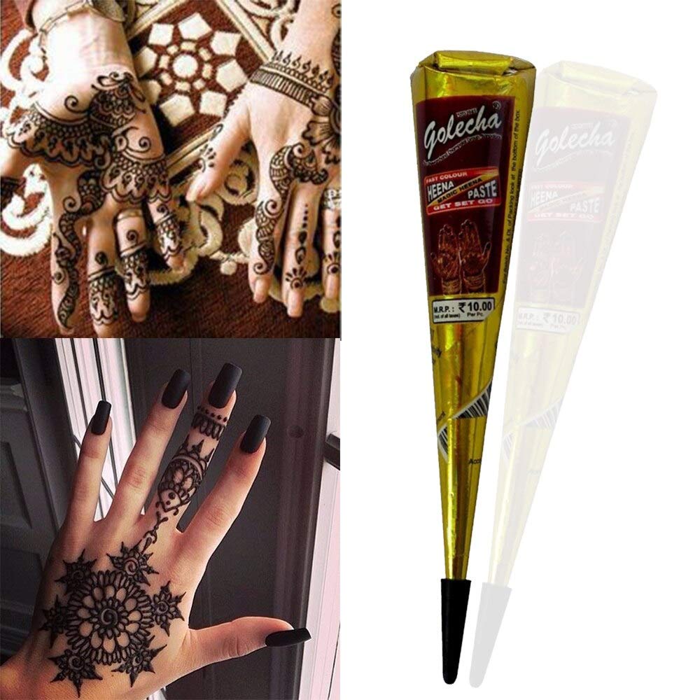 Golecha Henna Black - Hena Tangan dan kaki Hitam 1 Pcs