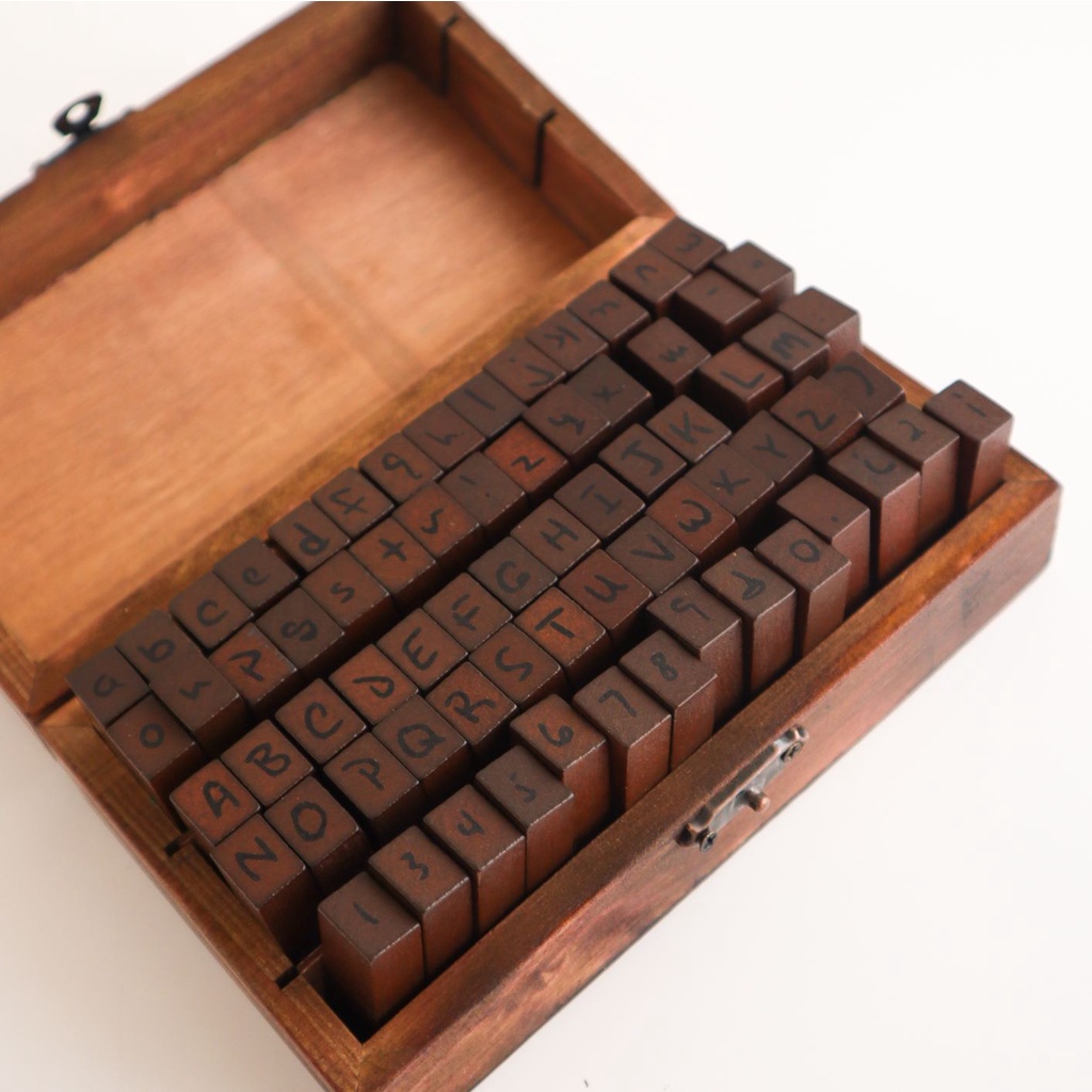 

Wood Stamp - CAP KAYU - Cap vintage - Cap Alphabet - Cap journaling