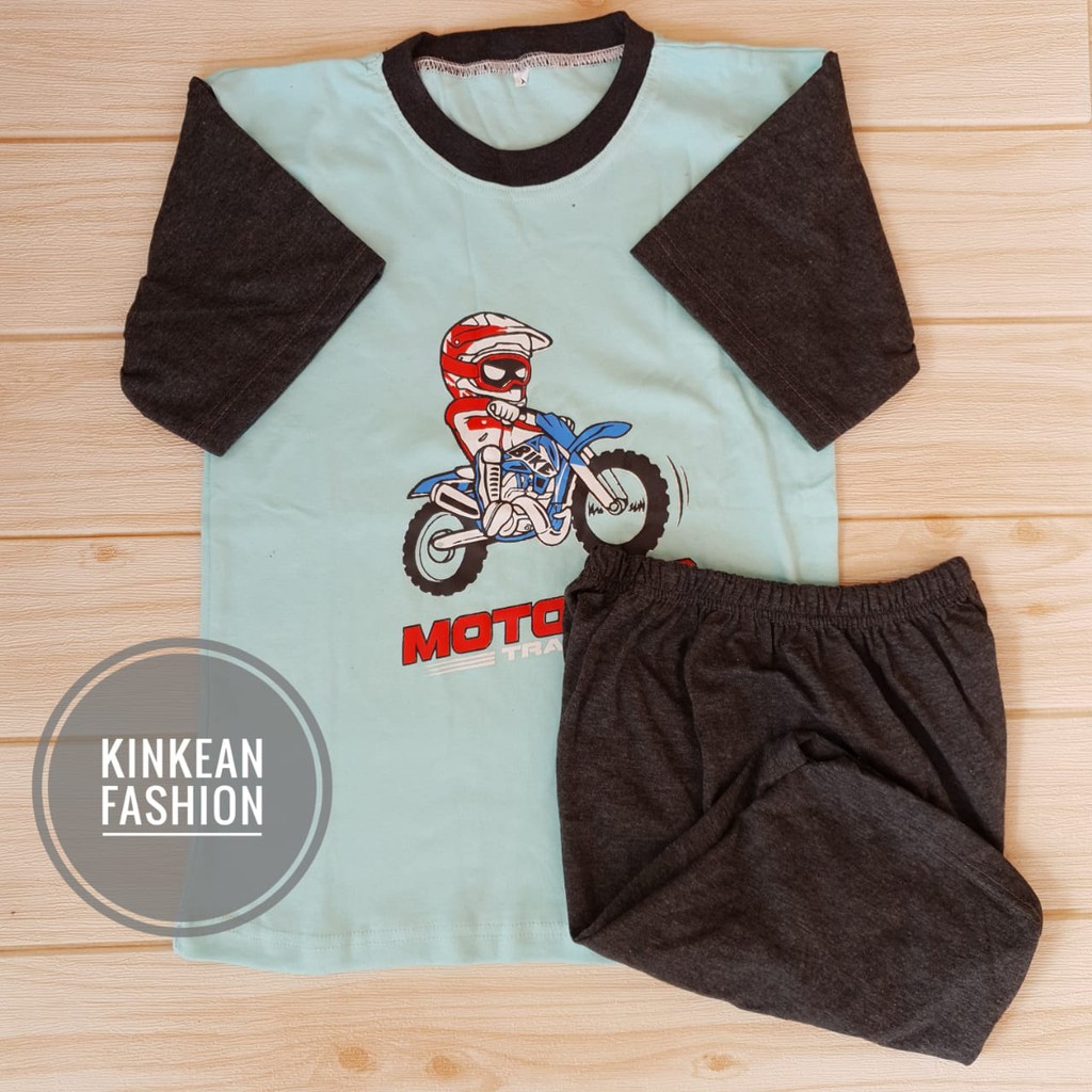 Setelan Kaos Anak / Baju Anak  size XL 7-8 tahun