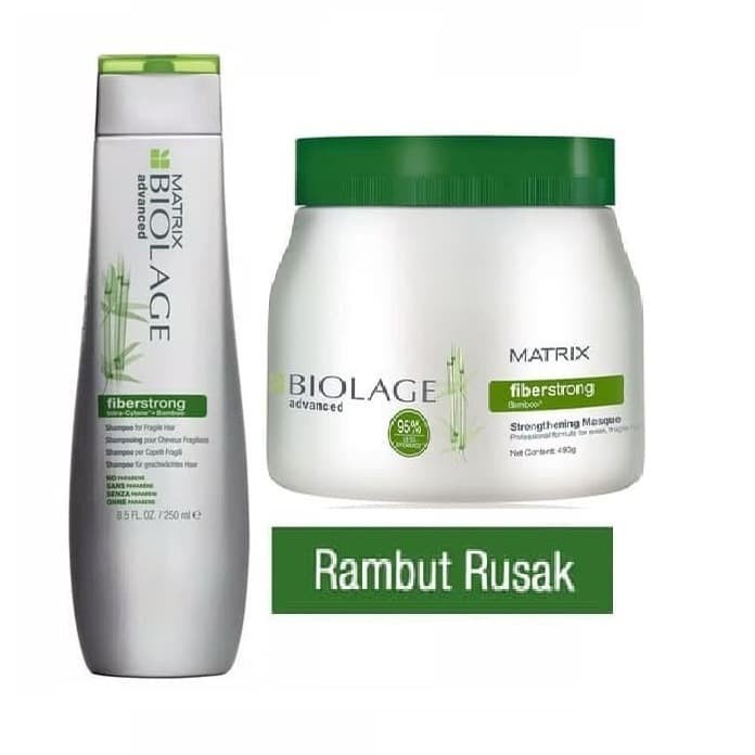 MATRIX Biolage Fiberstrong Hair Mask - Masker Perawatan Rambut Rusak Kering Rontok Rapuh Patah 500 ml