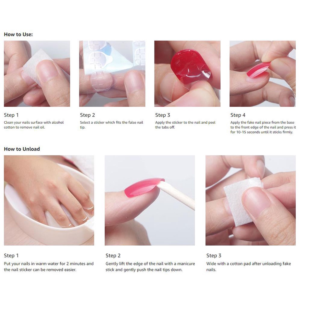 [Harga Grosir]24 Pcs / Lembar Lem Perekat Kuku Palsu Jelly Transparan Dua Sisi Breathable Untuk Manicure/Hot Sale