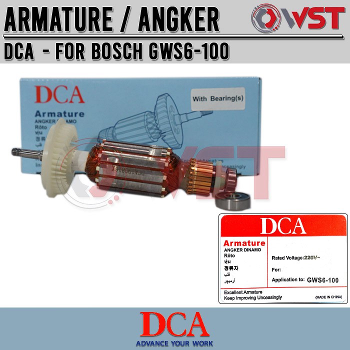 Armature / Angker Bosch GWS6-100 DCA - Mesin Gerinda Bosch GWS 6-100