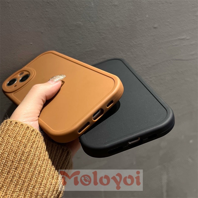 Soft Case Tpu Full Cover Lensa Elips Untuk iPhone XR 7 8 plus 11 13 12 pro max X XS SE 2020