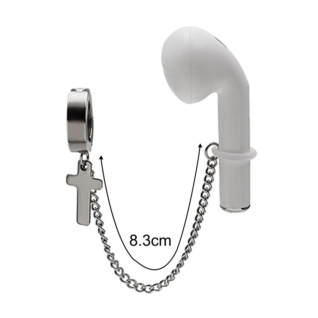 Hu Hu Hu Hu Hu Alat Bantu Pasang Kacamata♡ 1 Pc Anting Tali Earphone Universal Bahan Stainless Steel Anti Hilang