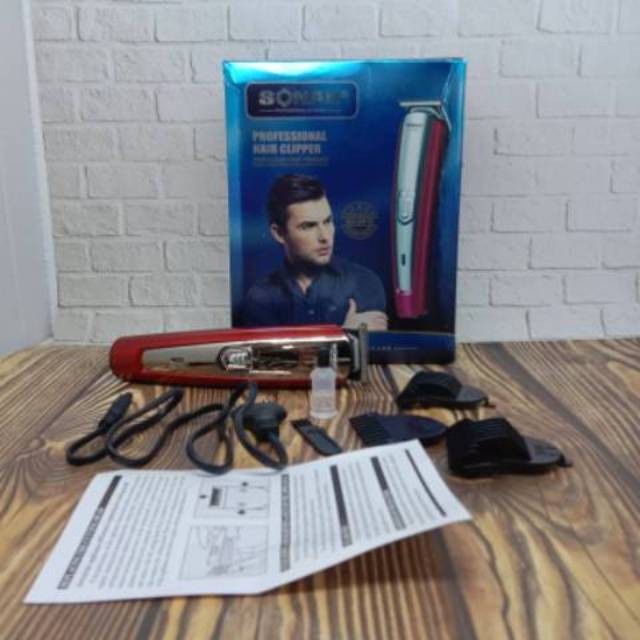 Promo Terbaru!!! Alat Cukur Rambur Professional Hair Clippers Sonar SN-6818/ Mesin cukur tanpa kabel mudah digunakan dan Berkualitas