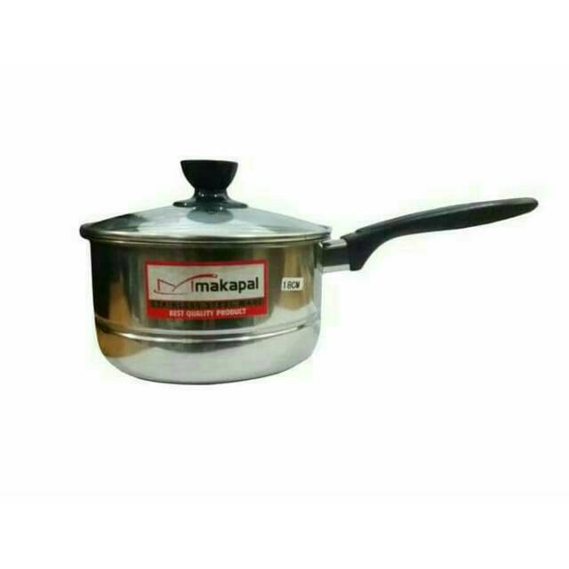 Panci Gagang Kukus 18 CM Makapal Milk Pot With Steamer Panci Gagang Kukus 18 CM Makapal Milk Pot With Steamer