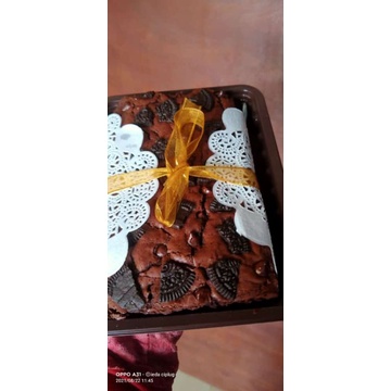 

brownies shiny fudgy (gendut)