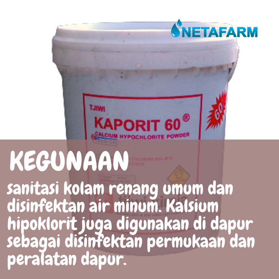 KAPORIT 60® / Calcium Hypochlorite TJIWI KIMIA - 15 Kg