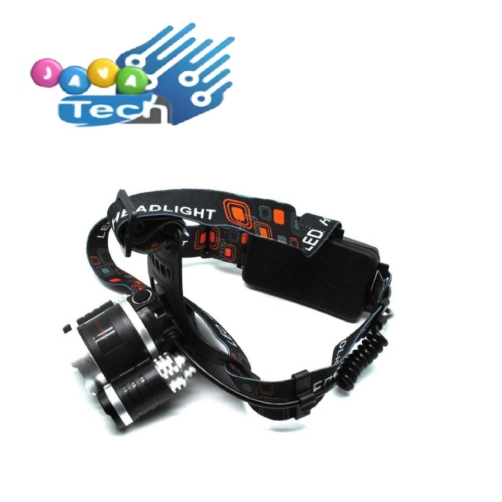 Senter Kepala TaffLED 3 Lampu High Power Headlamp Cree XML-T6