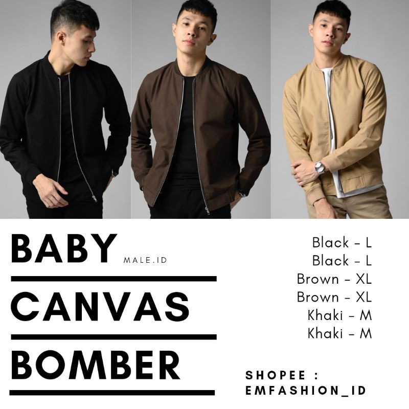 male.id BABY CANVAS BOMBER SUEDE male id