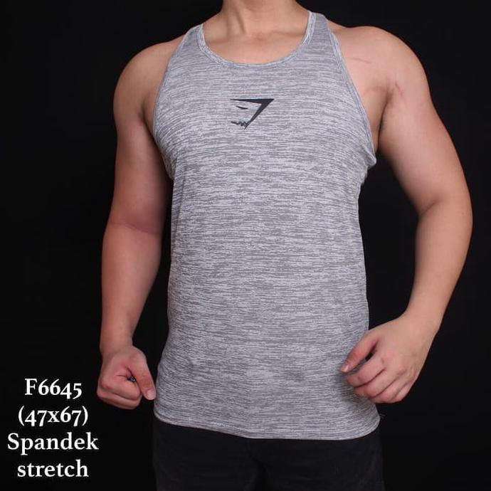 Super Kaos Singlet Gym Shark Misty Singlet Pria Gymshark Sale