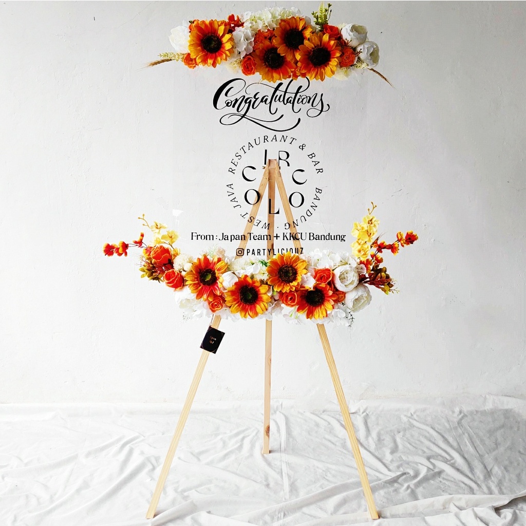 STANDING ARTIFICIAL FLOWER ACRYLIC - LARGE / KADO UCAPAN / PAPAN UCAPAN / AKRILIK UCAPAN