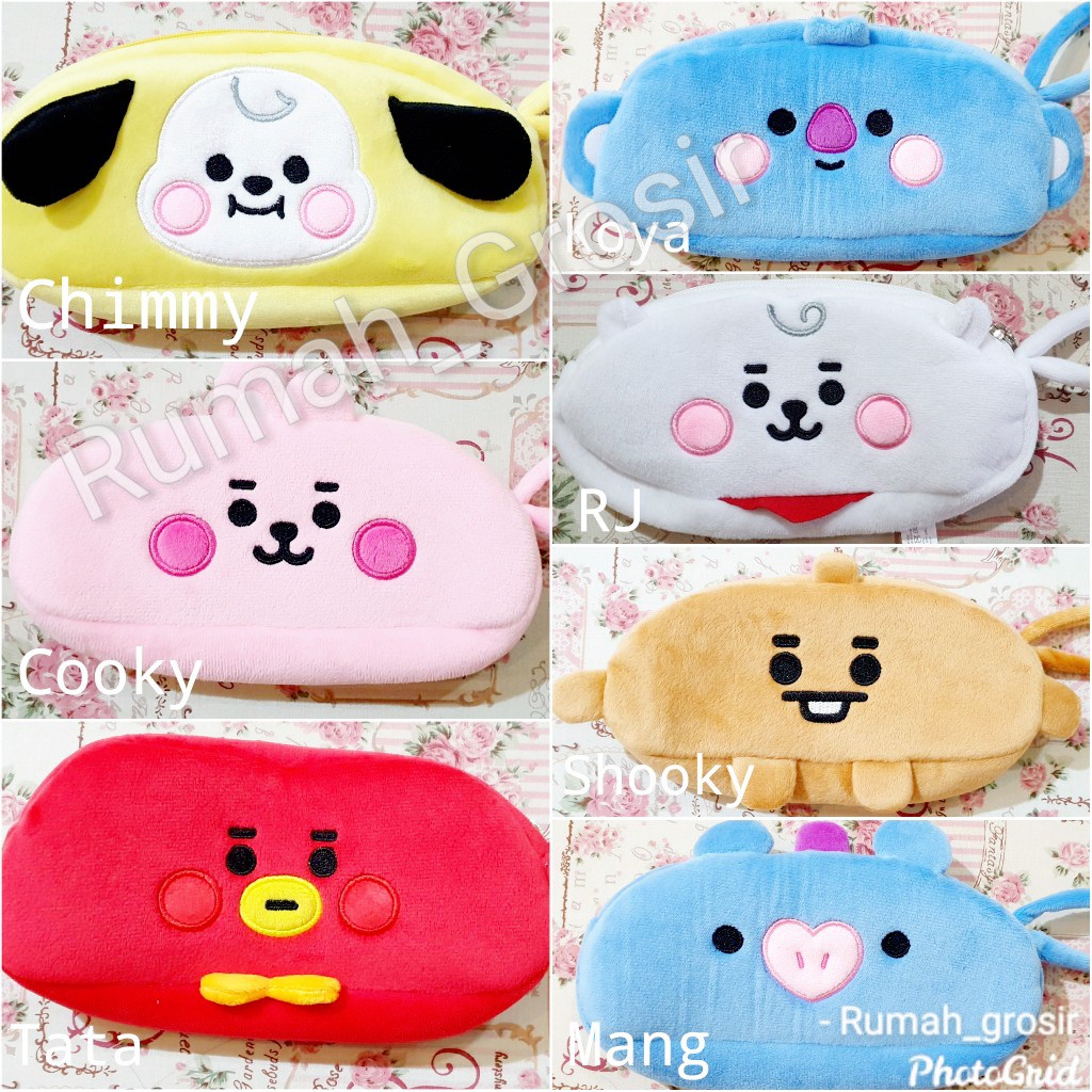 Pouch Boneka Kosmetik BT21 BTS Unofficial | Shopee Indonesia