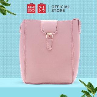 Miniso Official Minimalist Crossbody Bucket Bag Tas 