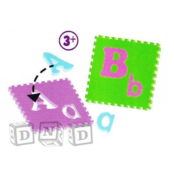 Mainan Edukasi Anak Karpet Matras Puzzle Evamat Evamats Abjad ABC