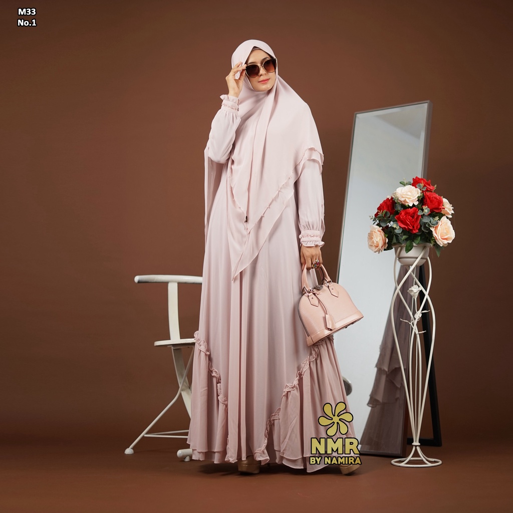 M33-1 Gamis Syari NMR BY NAMIRA PREMIUM