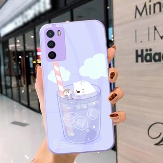 [U20] Softcase Kaca Bezel Lilac Oppo A16 - Softcase Mirror Oppo A16