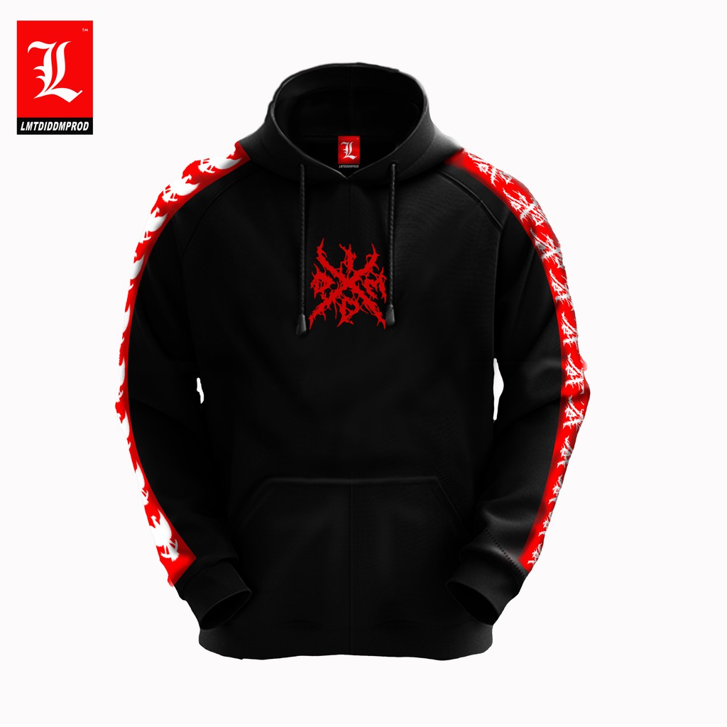 ORIGINAL INDONESIAN DEATH METAL HOODIE HANDLINE BLACK  HOODIE DEATH METAL JAKET METAL HOODIE METAL Z