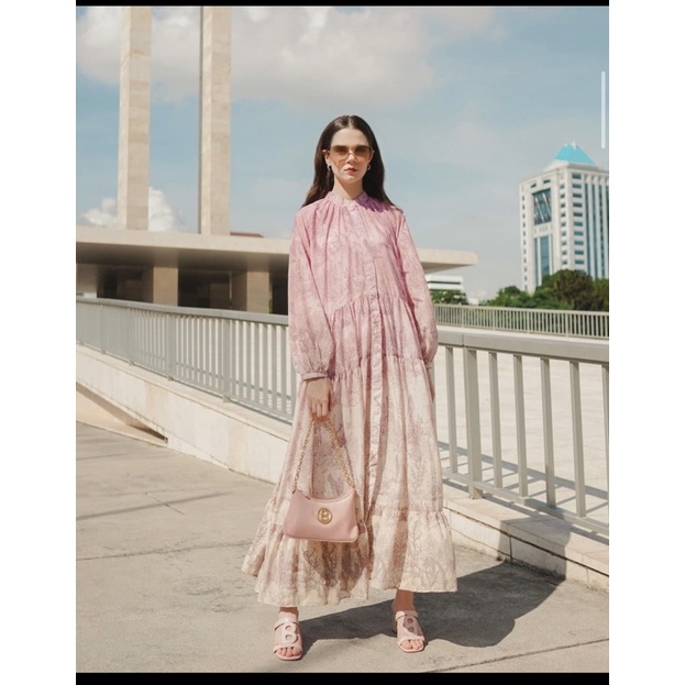 El Mar Minorca Maxi Tiered Dress- Wisteria