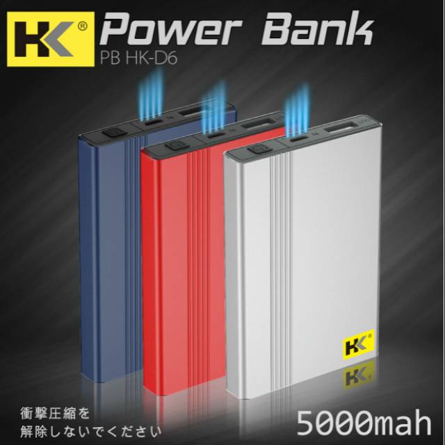 (COD)powerbank HK original 5000 MAH