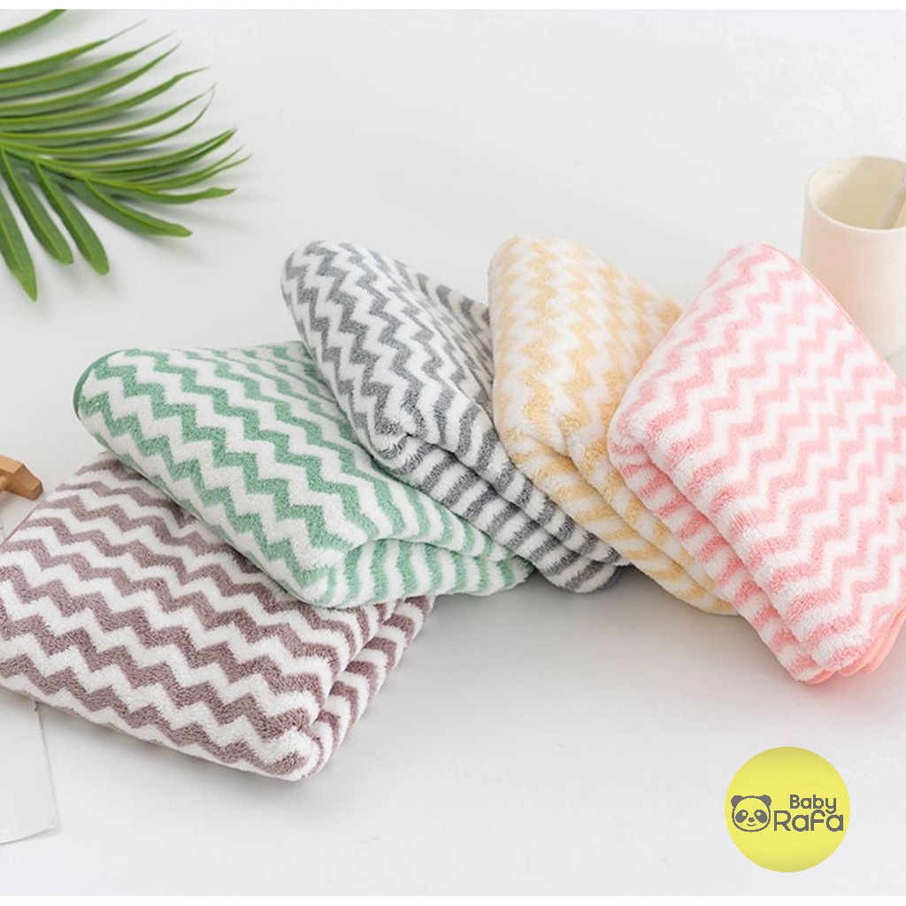 Handuk Mandi ZIGZAG Size Besar 70 x 140 Cm, Handuk Towel Dewasa Anak dan Bayi motif ZIGZAG