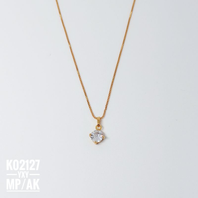 Kalung Yaxiya Mata Zircon Gold K02127