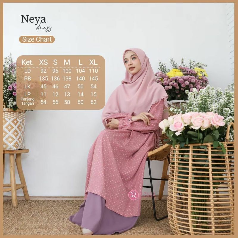 [AGEN RESMI] ZIZARA NEYA DRESS GAMIS ONLY BUSUI FRIENDLY IRONLESS BAHAN WOOLPEACH DAN SYAKILA