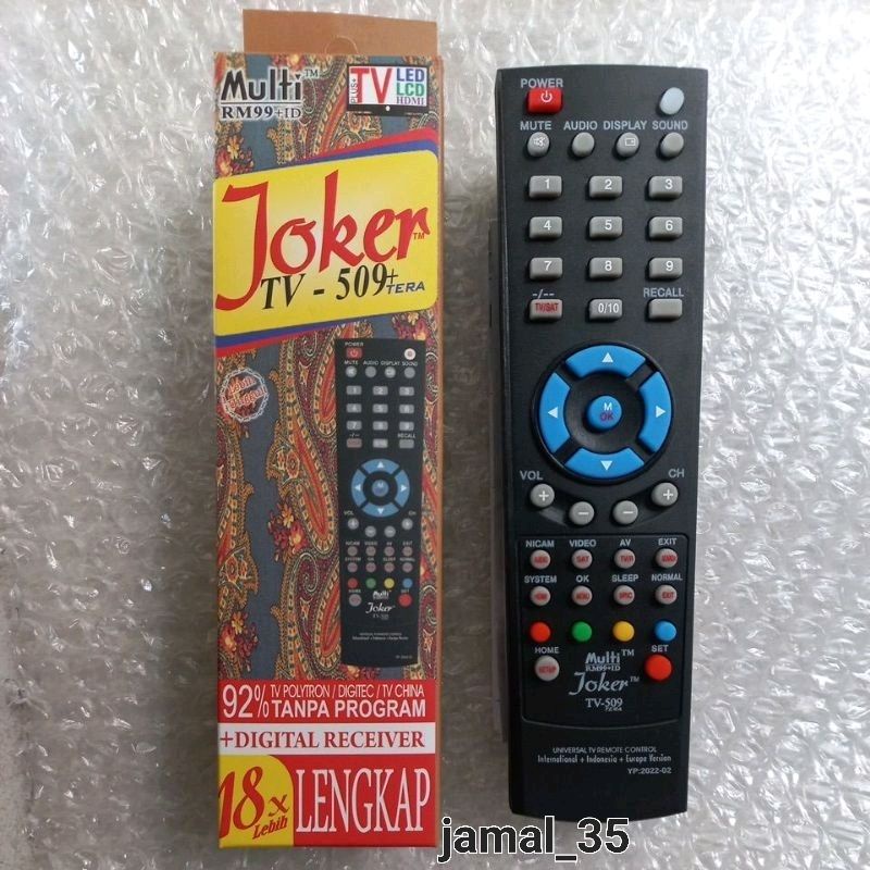 REMOTE REMOT TV MULTI JOKER DIGITAL523+15x LEBIH LENGKAP 92% TANPA PROGRAM