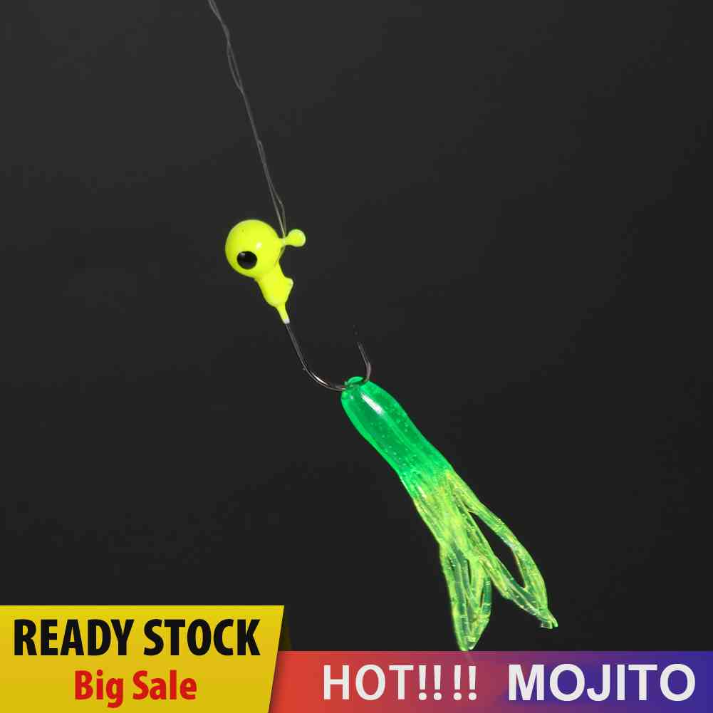 45pcs / lot Umpan Pancing Ikan Bahan Lembut Dengan Kail