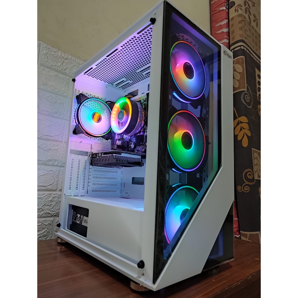 PC Gaming Intel Core I7 3770 Ram 16Gb SSD 512GB VGA 4GB LED Samsung Curved 24 Inch Siap Pakai murah