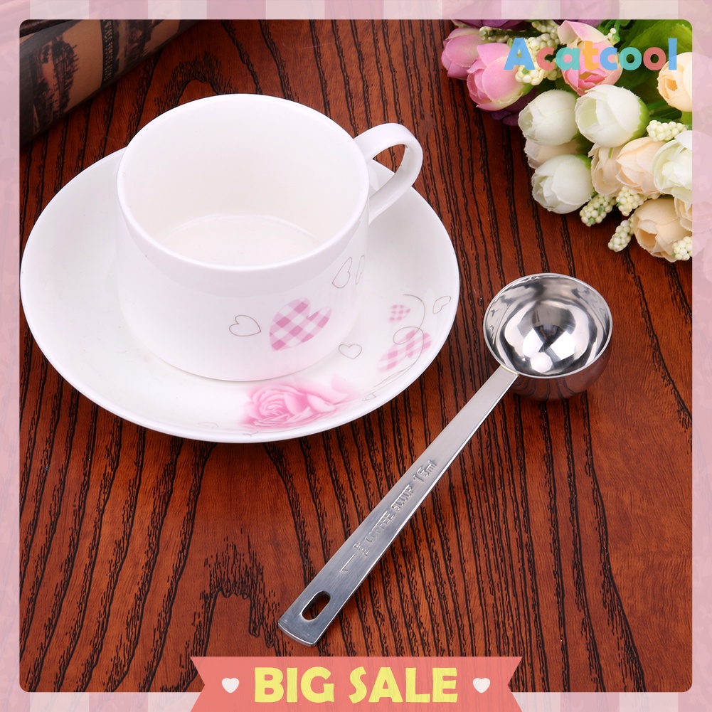 15ML/30ML Coffee Scoop Thicken Stainless Steel Tablespoon Measuring Spoon