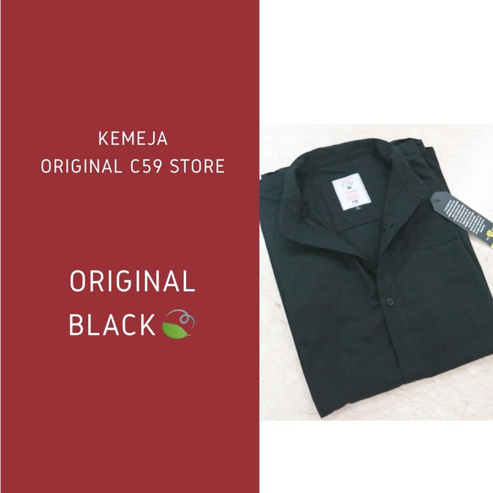kemeja C59 "Long Black ORIGINAL"