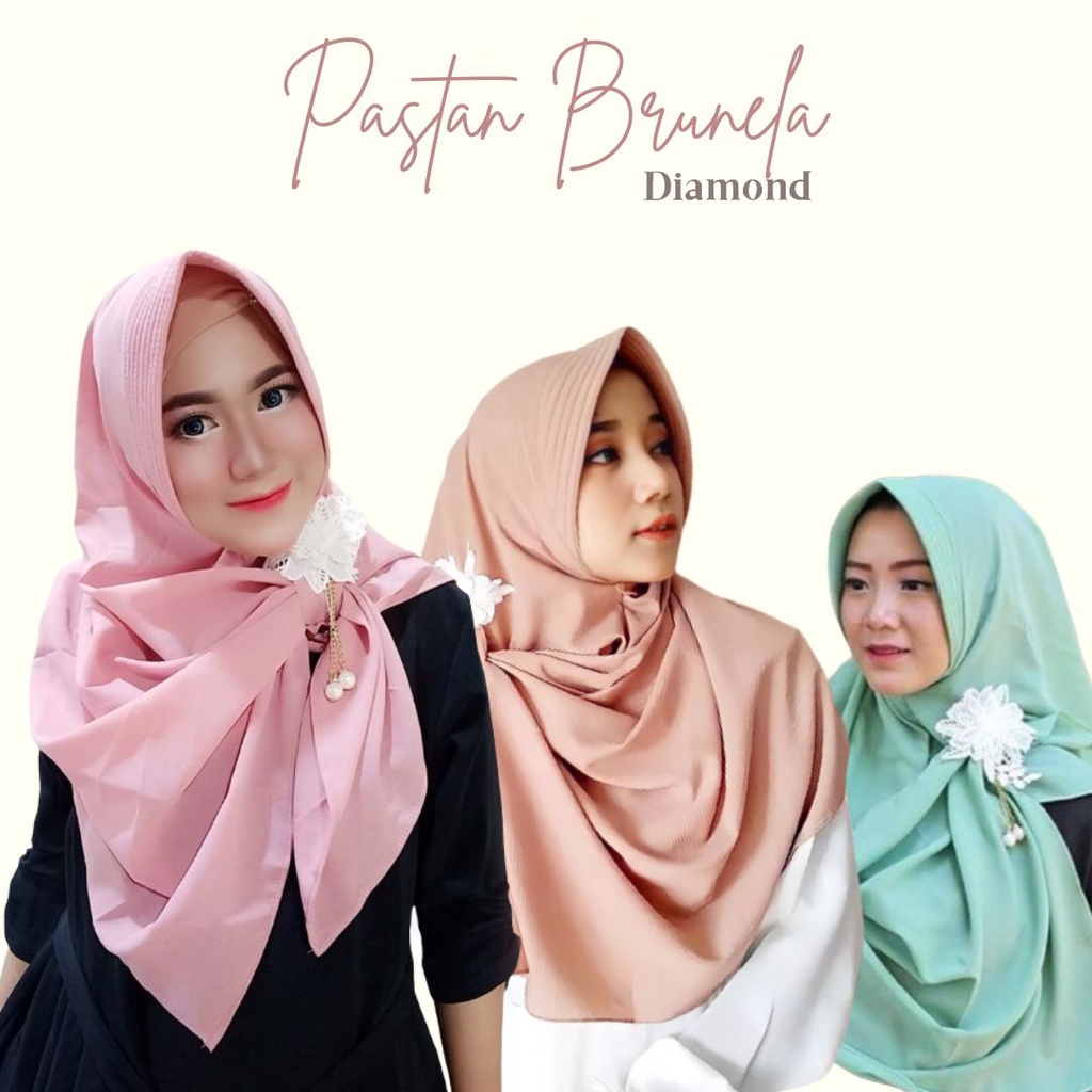 Pastan Brunella Bros / kerudung / hijab / pashmina instan
