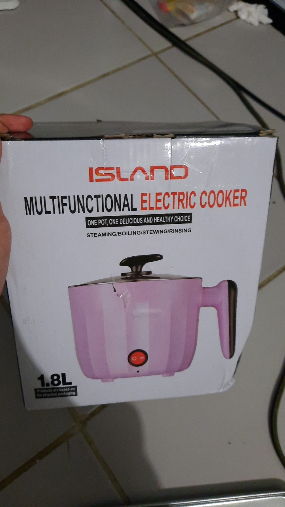 Panci Elektrik Keramik 1.8 Liter | Panci Listrik | Panci Serbaguna | Panci Kukus