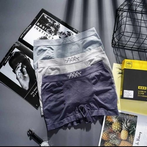 TERLARIS - ISI 3 PCS Celana Dalam Boxer Pria - BOXER 5D MAGNETIC UNTUK KESEHATAN - MOTIV, Boxer Kolor, Sempak Pria, Underwear pria, Celana Dalam Pria Premium, Celana Dalam Magnetik, celana dalam pria dewasa