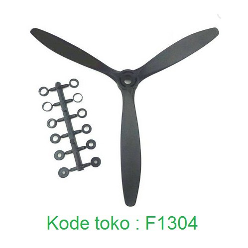 Baling Baling 3Leaf 3 Blade Propeller 9060 9x6 Airplane 3Blade Pesawat rc airplane foam gabus