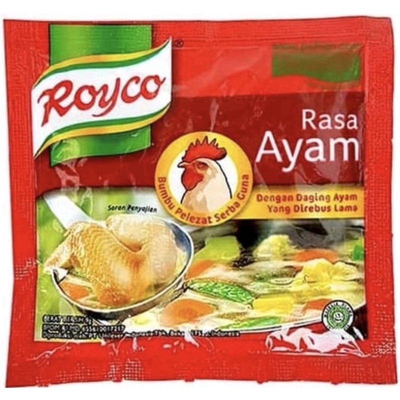 

Penyedap Royco Ayam & sapi renceng grosir murah 8 gram