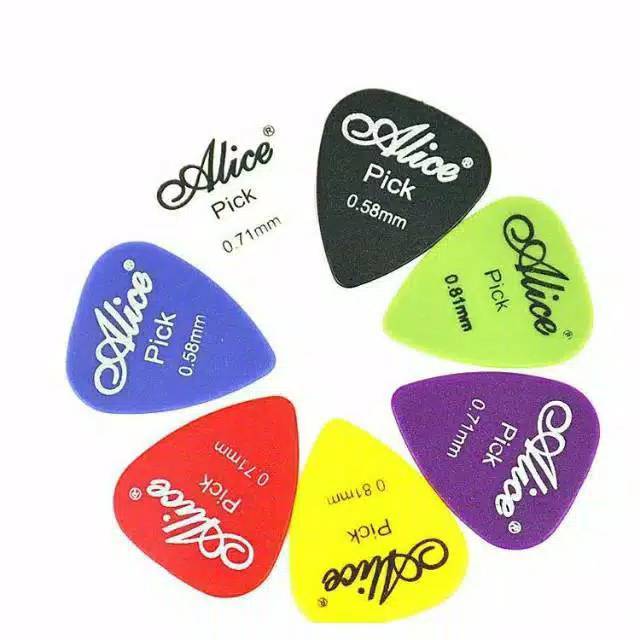 (NCS) Pick Gitar Bass Ukulele Tebal Ibanez Gibsun Alice / Plektrum / Plektra genjrengan 0,71 0,58 mm