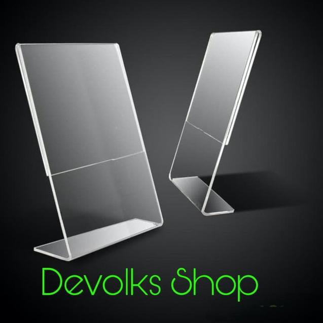 

➪TMW TEMPAT BROSUR / TENT HOLDER / TENT CARD AKRILIK DISPLAY UKURAN A4 ✵ ⁎ ￣