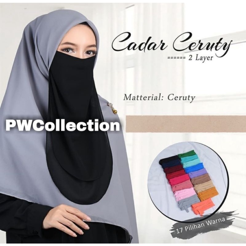 CADAR CERUTY 2 LAYER TALI/ KARET JAHIT TEPI / CADAR CERUTY 2 LAYER KARET / CADAR 2 LAYER JAHIT TEPI 