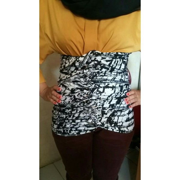 Pakaian Wanita Bengkung Bellybinding Monochrome Murah