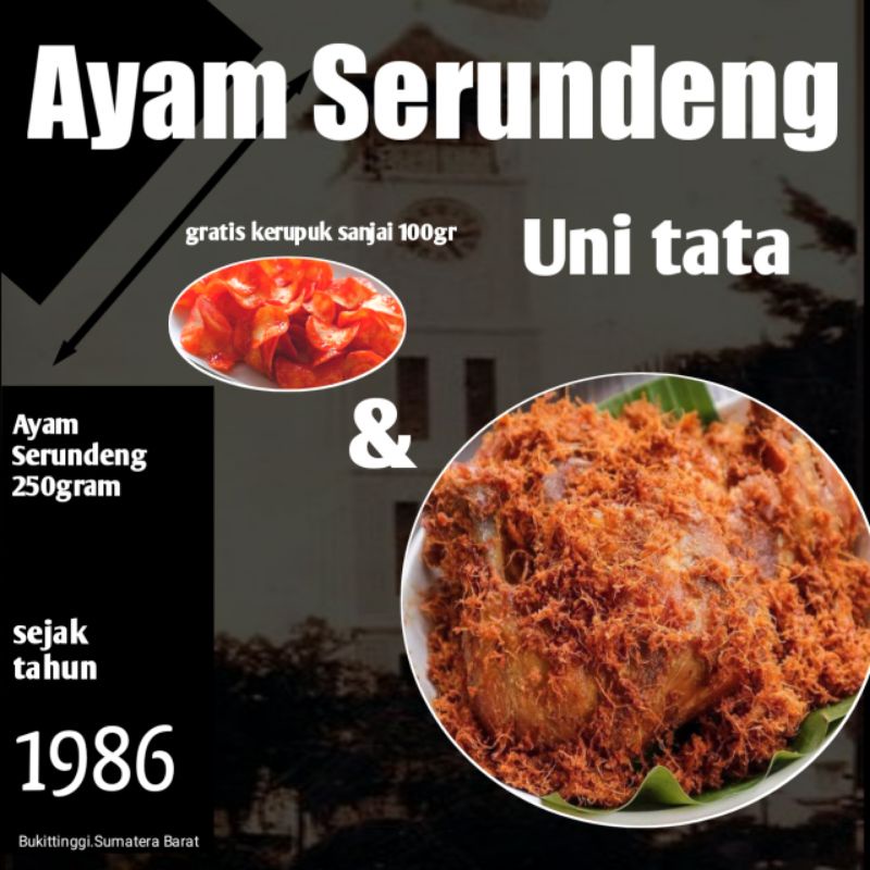 

Ayam Serundeng lengkuas uni tata 250gram.
