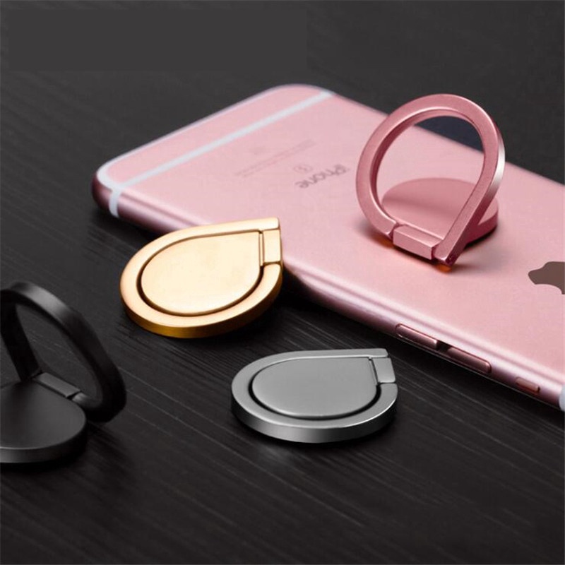 1/2Pcs 360 Degree Metal Phone Socket Holder  Finger Ring phone Stand Holder Car Mount Mobile Phone Stand