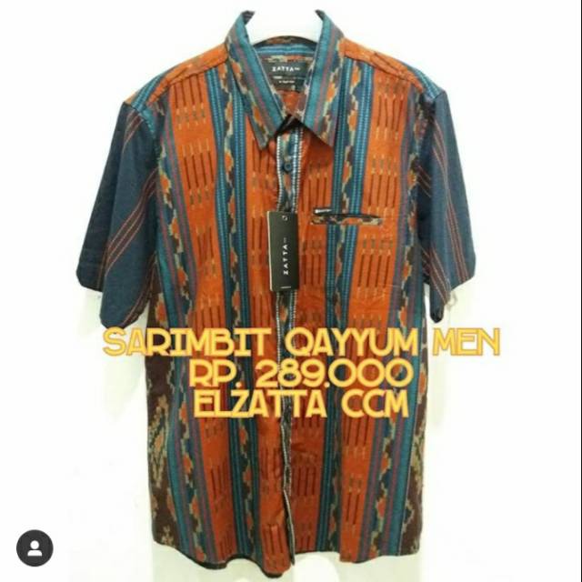 Sarimbit Qayyum Men / Koko Elzatta / Kemeja Elzatta / Zatta Men / kemeja tenun